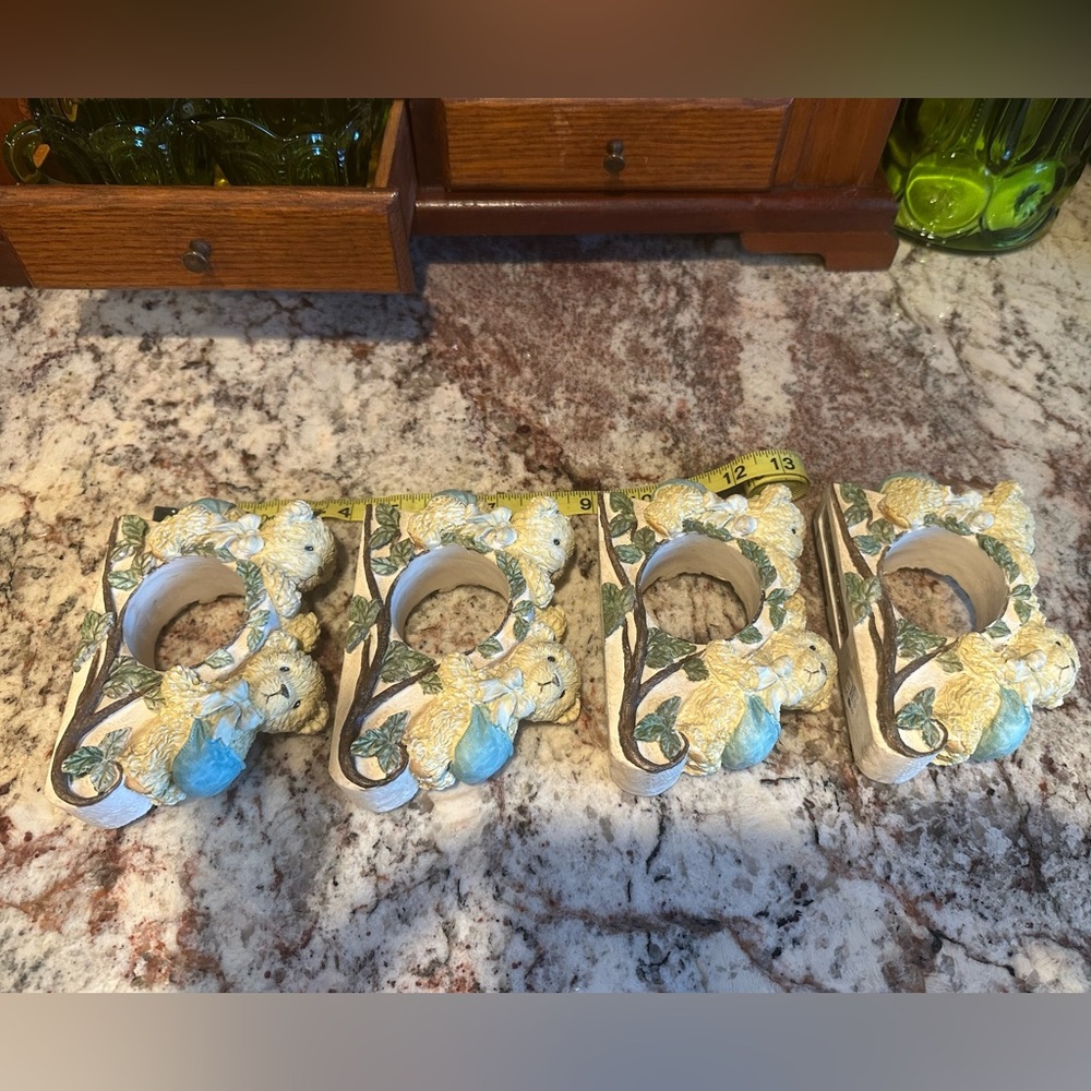 Cherished Teddies Curtain Rod Holders